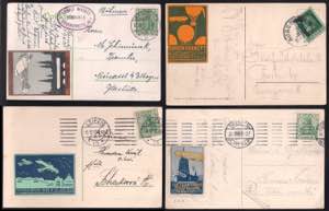 GERMANIA - 1910/37 Lotto con otto cartoline ... 